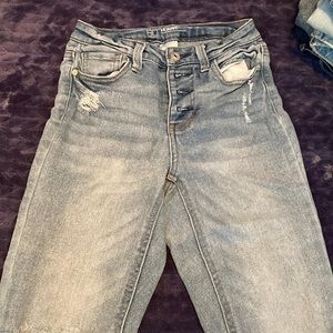 skinny jeans ,light blue ,high rise